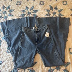 We The Free Dark Blue Flare Jeans